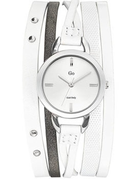 Go montre Montre Dame Go cuir blanc à lanière - Réf. 698532
