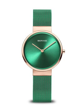 Bering Bering Dame Dorer Bracelet Milanais Green 14531-868