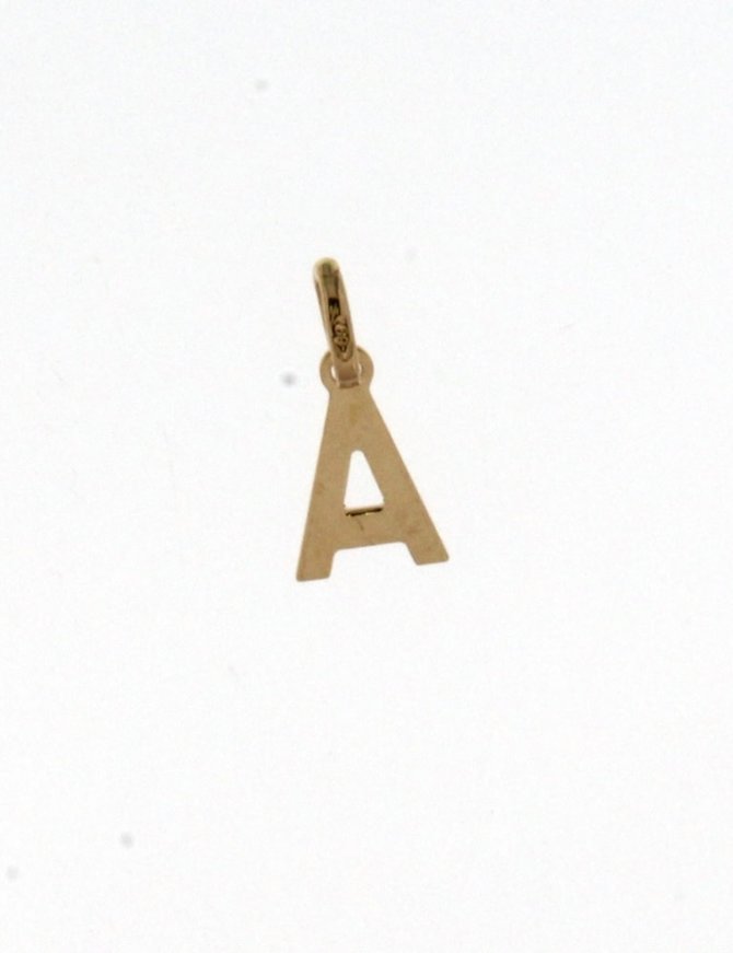 Beheyt Pendentif Lettre A Or Jaune 18K