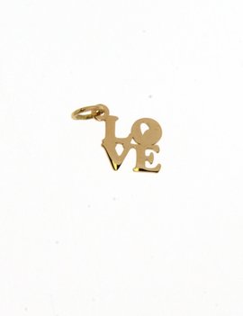 Beheyt Pendentif Or Jaune 18K LOVE 0.4Gr