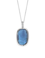 Ti Sento Pendentif Cristal Bleu Ti Sento (+Chaine)