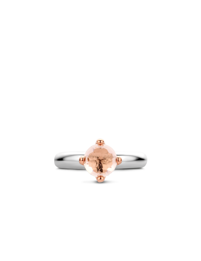 Ti Sento Bague Argent et Cristal Rose Ti Sento Taille 54
