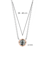 Ti Sento Collier Argent et Plaqué Or Rose Ti Sento