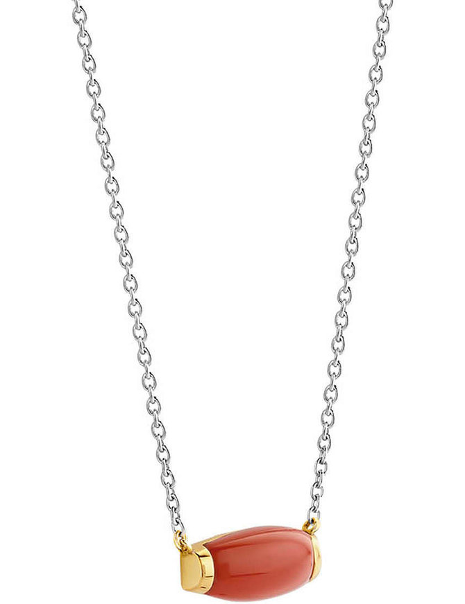 Ti Sento Collier Argent et Plaqué Or Rouge Ti Sento