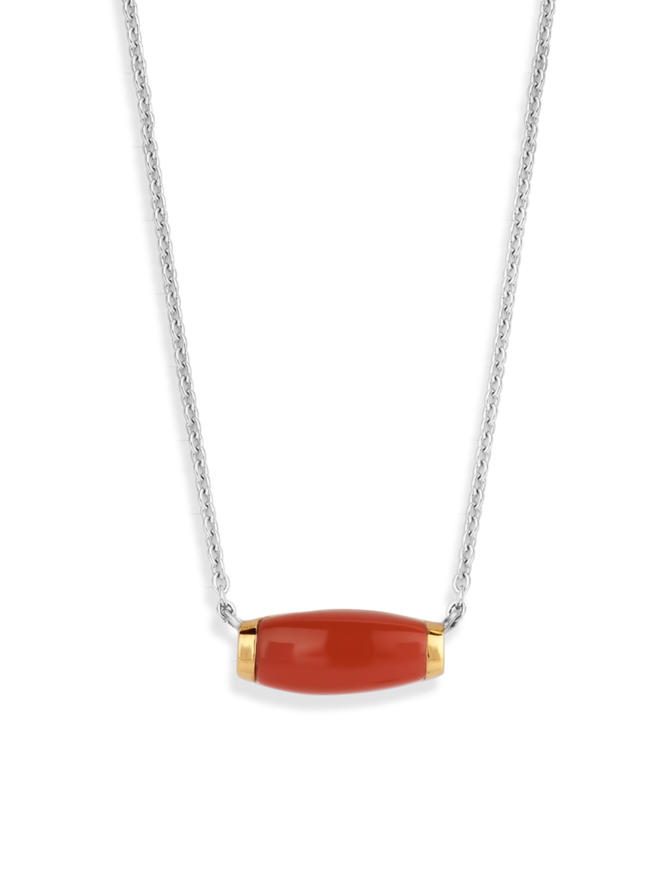 Ti Sento Collier Argent et Plaqué Or Rouge Ti Sento