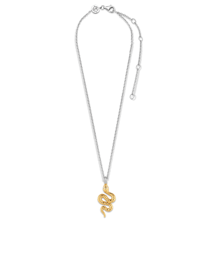 Ti Sento Collier Argent Plaqué Or Serpent Ti Sento