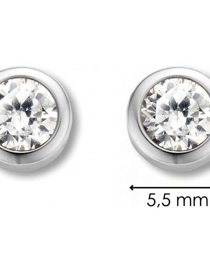 Ti Sento Boucles d'Oreilles Argent et Oxydes de Zirconiums Ti Sento