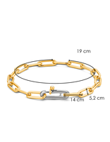 Ti Sento Bracelet Plaqué Or Grosses Mailles Ti Sento