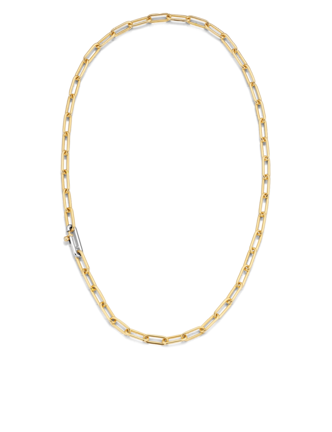 Ti Sento Collier Argent Plaqué Or Ti Sento Grosses Mailles