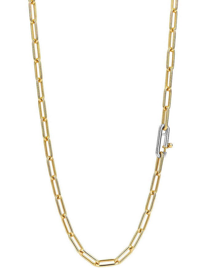 Ti Sento Collier Argent Plaqué Or Ti Sento Grosses Mailles