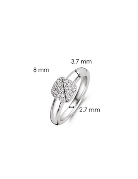 Ti Sento Bague Argent Ti Sento Taille 54