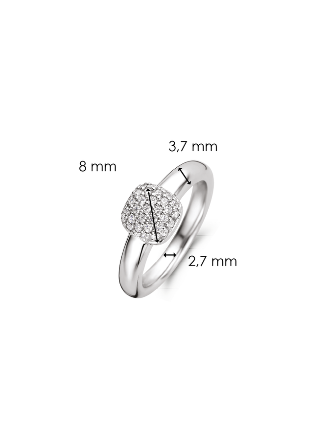 Ti Sento Bague Argent Ti Sento Taille 54