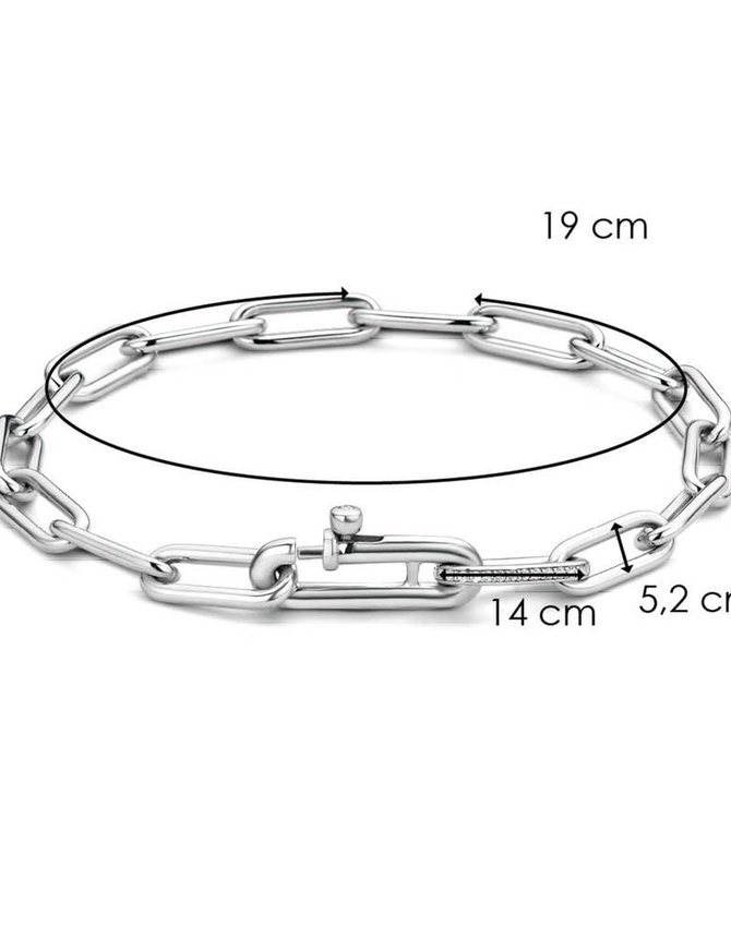 Ti Sento Bracelet Argent Ti Sento Grosses Mailles