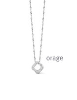 Orage Collier Argent et Zirconiums Orage