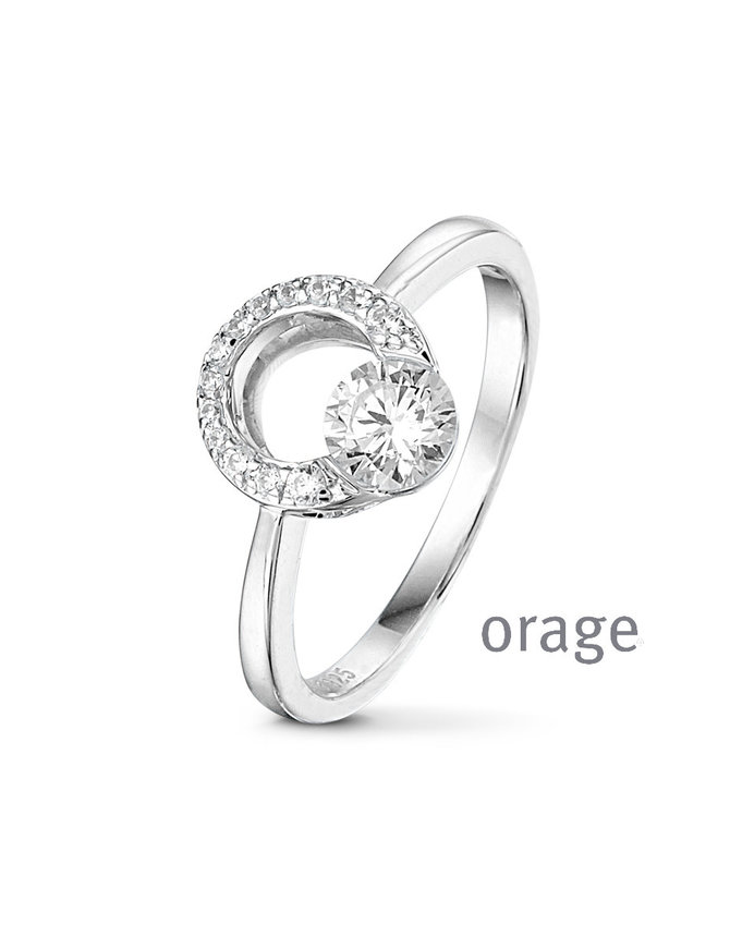 Orage Bague Argent et Zirconiums Orage T 54
