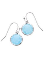 Go Mademoiselle Boucles d'Oreilles Argent et Pierres Synthétiques Bleus