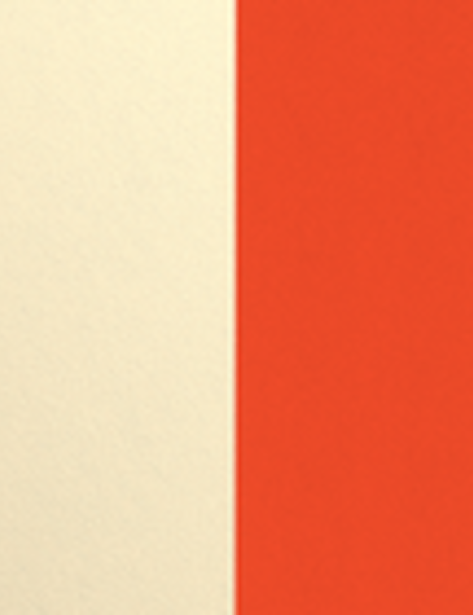 Les Georgette Cuir diamètre 25 mm Satin doré/capucine - Réf.703109999EX000