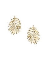 Go Mademoiselle Boucles d'Oreilles Argent Plaqué Or plume