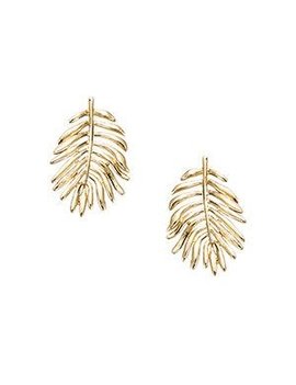 Go Mademoiselle Boucles d'Oreilles Argent Plaqué Or plume