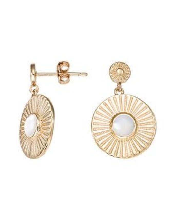Go Mademoiselle Boucles d'Oreilles Argent Plaqué Or