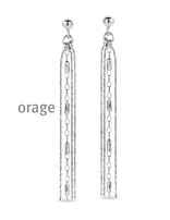 Orage Boucles d'Oreilles Pendantes Argent Orage