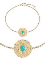 Bracelet souple paqué or jaune, fermoir mousqueton