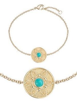 Bracelet souple paqué or jaune, fermoir mousqueton