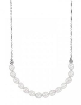 Collier Reglable Argent 49cm + Perles de Culture Eau Douce