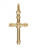 Thabora Pendentif Petite Croix Plaqué Or