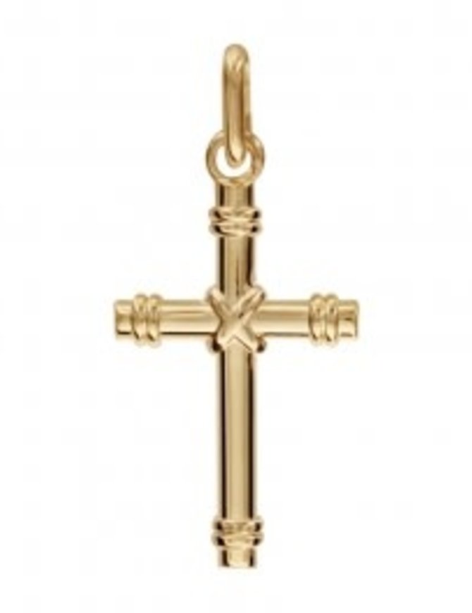 Thabora Pendentif Petite Croix Plaqué Or