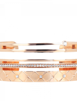 Les interchangeables Bracelet interchangeable beige rose A60073