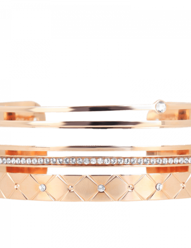 Les interchangeables Bracelet interchangeable beige rose A60073