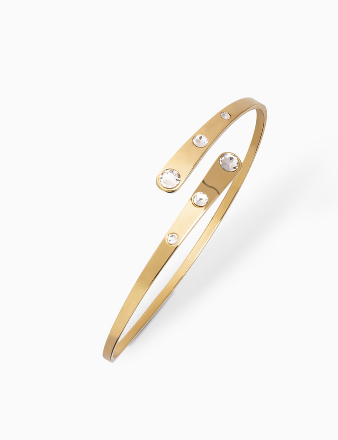 Les interchangeables Bracelet manchette Les interchangeables Jonc tourbillon strasse A59090