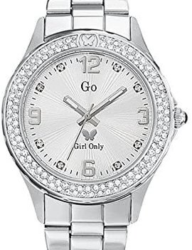 Go montre Montre Go femmes à quartz analogique cadran argent  bracelet métallique argent m