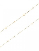 Bracelet Or 18K Perles de Culture Eau Douce et Perles Or Diamantées 17+2 cm