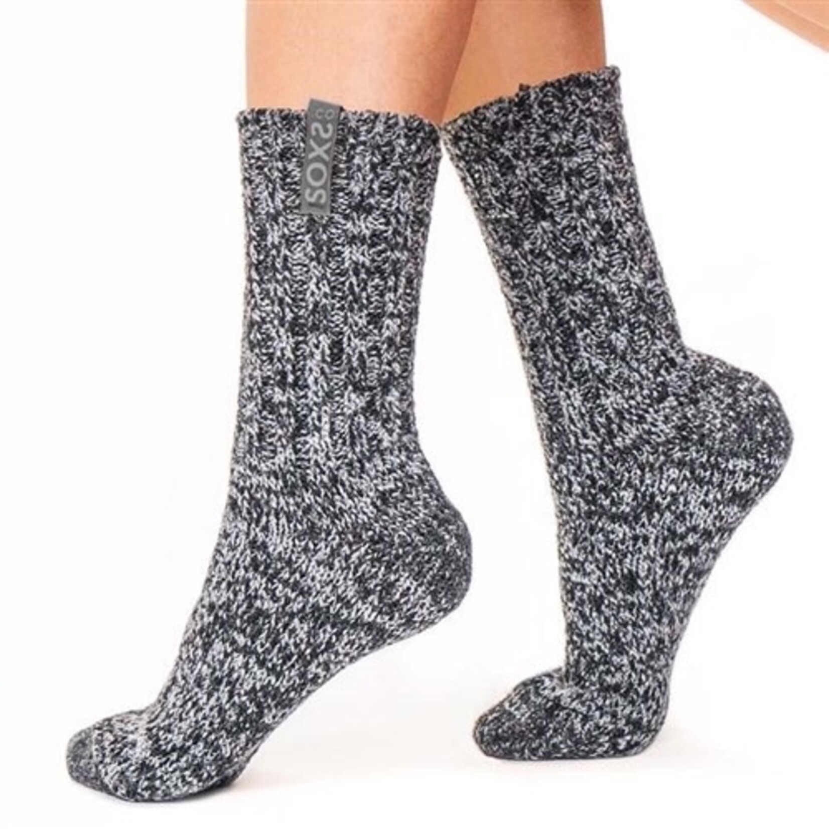 dames medium dark grey black 37/41 sokken