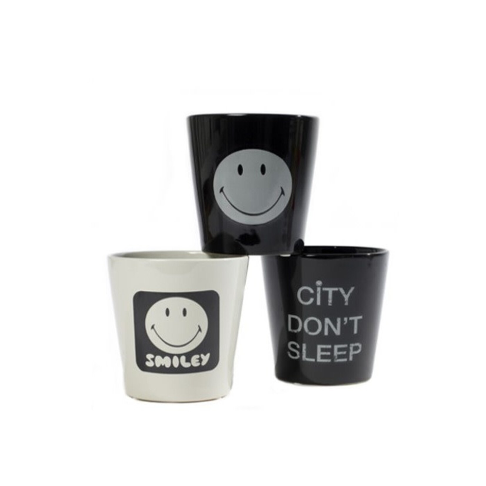 Pot ORCHIDEEPOT SMILEY D13 H14,5 ZWART