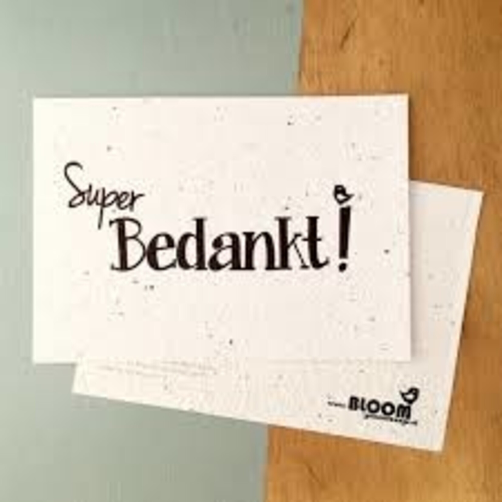 Super bedankt kaartje