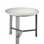 SIDETABLE BLACK/GREY TERRAZZO D50 H45