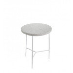 SIDETABLE WHITE/TERRAZZO WHITE D30 H35