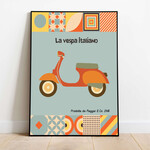 Jaffa Orange Vespa 1960's  A3 poster