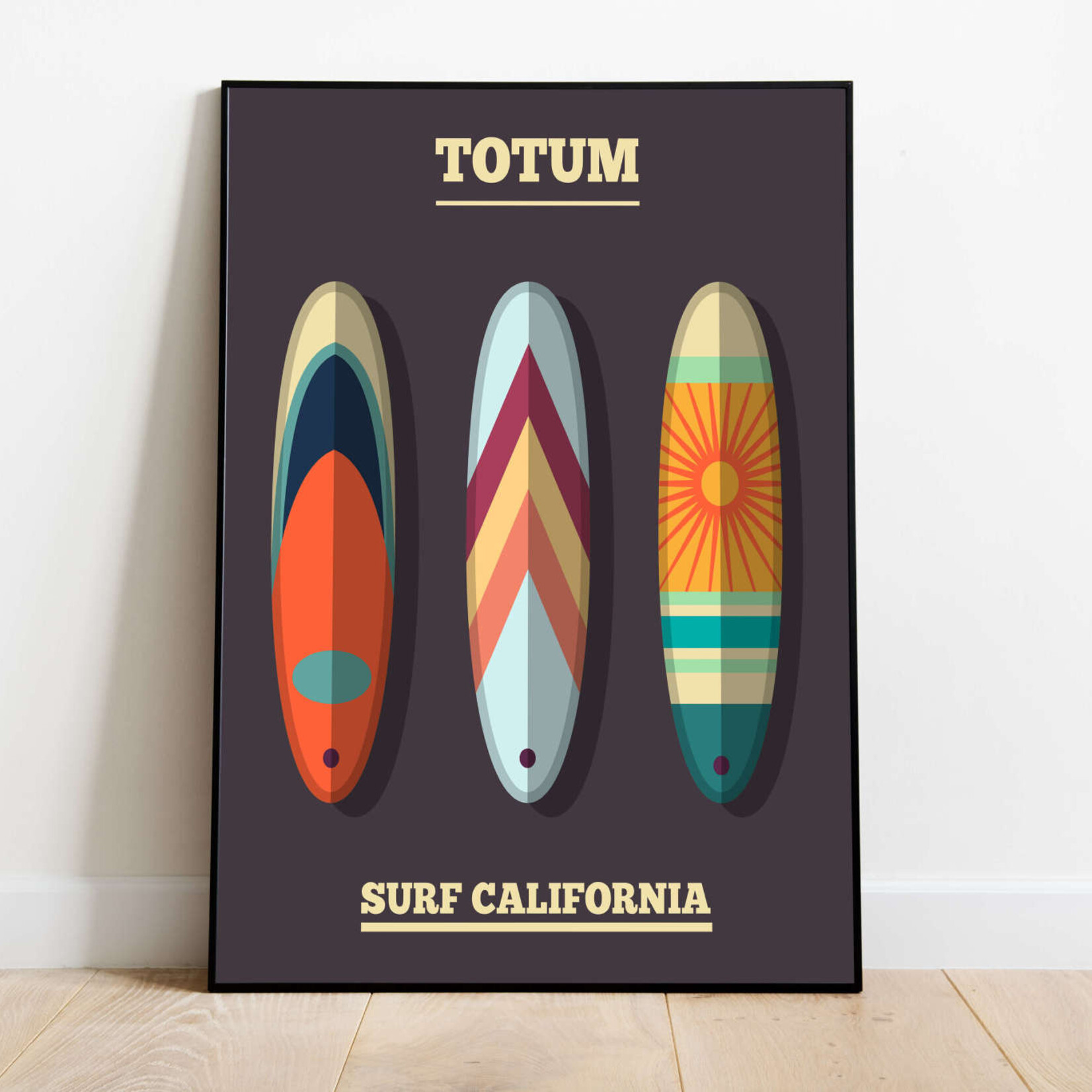 Jaffa Orange Surf California  A3 poster