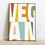 Jaffa Orange VEGAN A3 poster