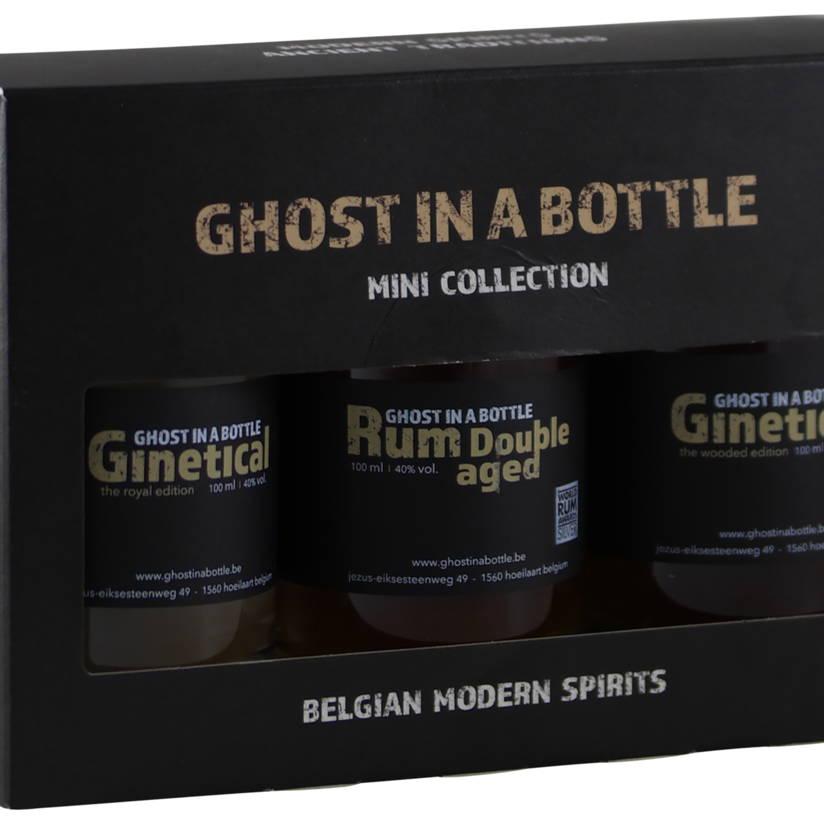 (NO) GHOST IN A BOTTLE Ghost in a Bottle Rum/Gin mini  collection 3 x 100 ml