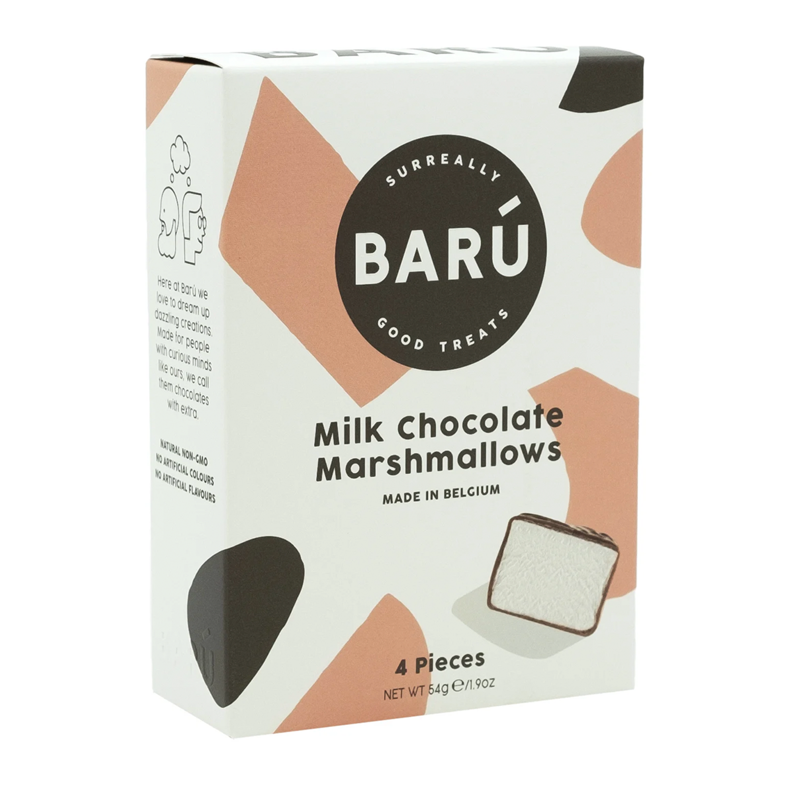Barú Milk chocolate Marshmallows Baru 54gr