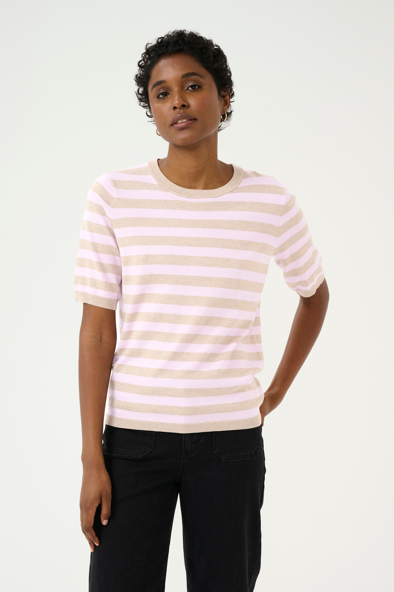 KAFFE Kaffe Pull KAlizza Striped