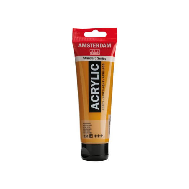 Amsterdam Acrylic Paint - 231 Gold Ochre