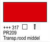 Amsterdam Acrylverf - 317 Transparant Rood Middel