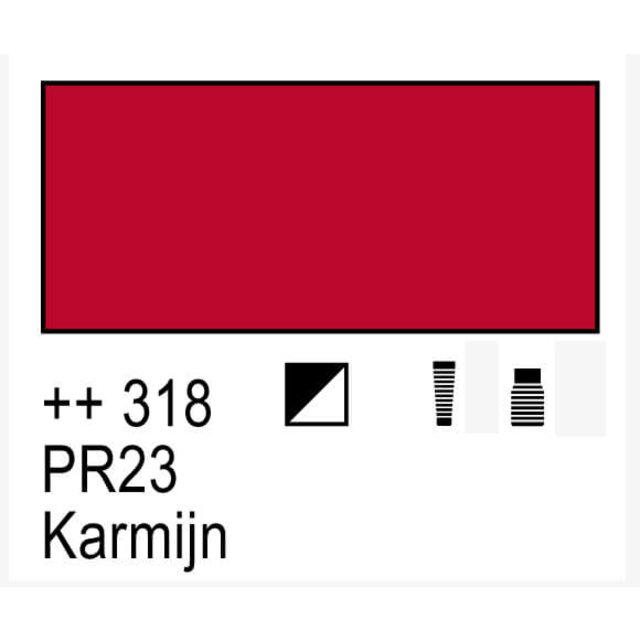 Amsterdam Acrylic Paint - 318 Carmine Amsterdam Acrylic Paint - 318 Carmine