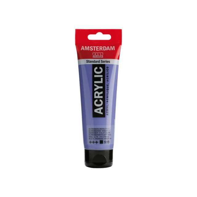 Amsterdam Acrylic Paint - 519 Ultramarine Violet Light